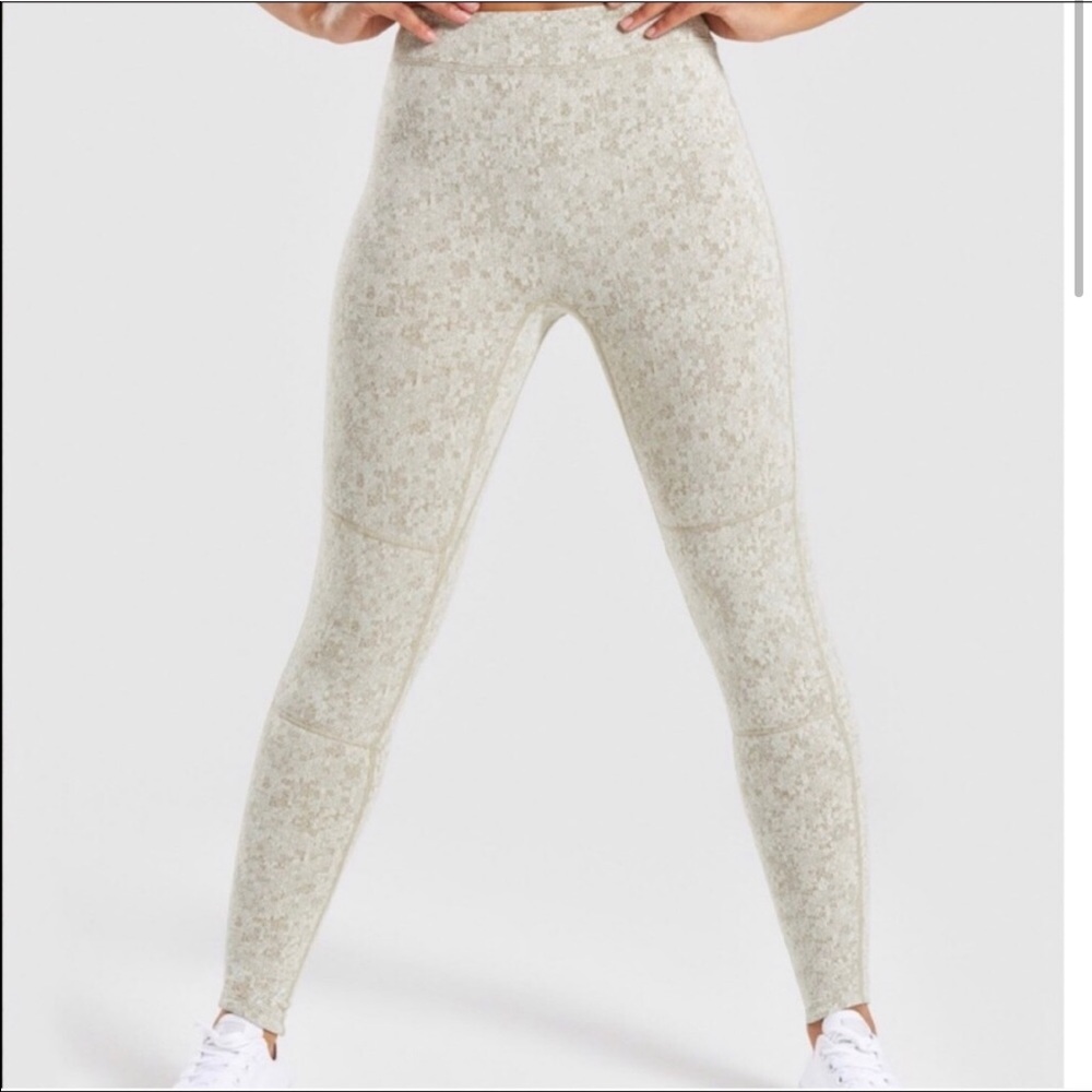 Gymshark Fleur Texture Leggings Size Small